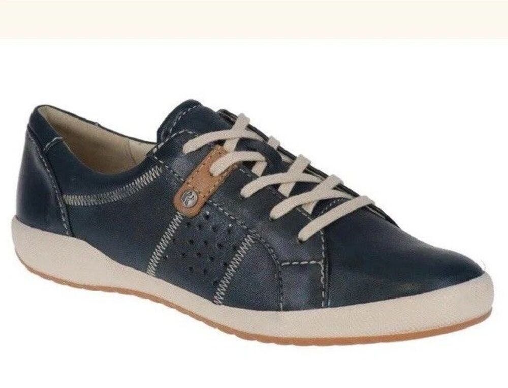 Romika Womens Cordoba Low-top Leather Sneakers Blue Size 6 New in Box